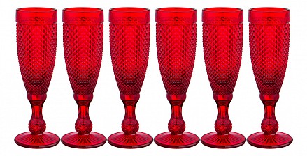 Набор из 6 бокалов для шампанского Гранат 781-155