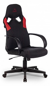 Геймерское кресло Viking Zombie Runner, красный, черный, текстиль, экокожа