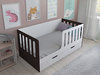 Односпальная кровать для детской комнаты Астра 12 RVM_ASTRA12YA-35-07