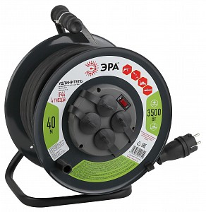 Удлинитель  RMx-4es-3x2.5-40m-IP44(KG)