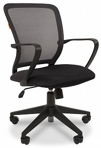 Кресло офисное 698, черный, текстиль, ткань-сетка