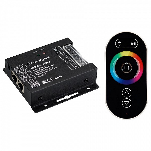 фото Контроллер-регулятор цвета RGBW с пультом ДУ VT-S17-4x6A (12-24V, ПДУ Овал, RF) Arlight