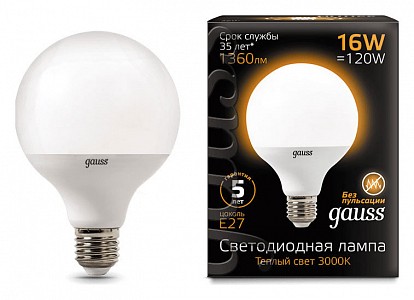 Светодиодная лампочка LED G95 GA_105102116