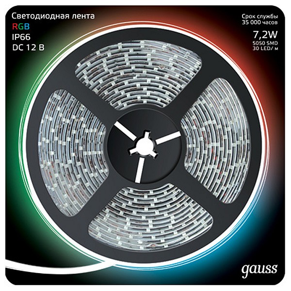 

Лента светодиодная Gauss 311000407, Gauss 311000407