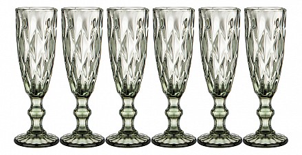 Набор из 6 бокалов для шампанского Ромбо 781-116