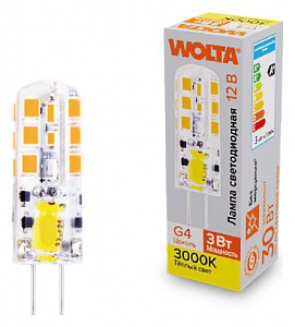 Лампа светодиодная [LED] Wolta G4 3W 3000K