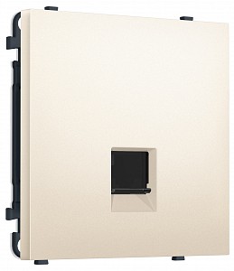 Розетка Ethernet RJ-45 экранированная и со шторками, без рамки MS MS252005