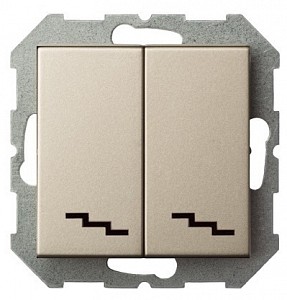 Переключатель двухклавишный без рамки EPSILON 28-304