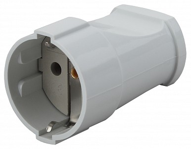 Розетка с заземлением  Rx2-W