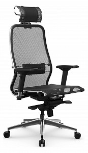 Кресло S-3.041 MPES, черный, сетка, экокожа