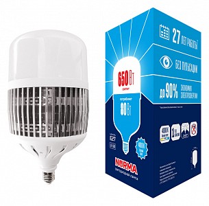 Лампа светодиодная [LED] Volpe E27 80W 4000K