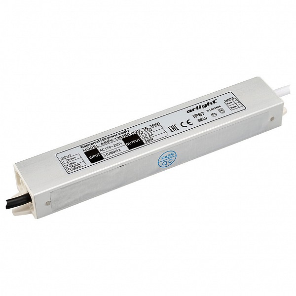 

Блок питания 12В 36Вт ARPV-12036-D (12V, 3.0A, 36W), 12В 36Вт ARPV-12036-D (12V, 3.0A, 36W)