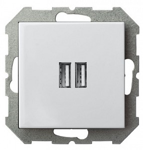 Розетка 2хUSB type A без рамки EPSILON 28-0352
