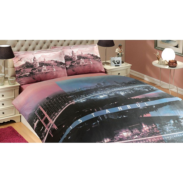 

Комплект евростандарт ISTANBUL, ISTANBUL, Розовый;синий;черный