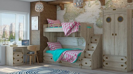 Кровать в детскую комнату Мираж-1 RTK_00-00002359