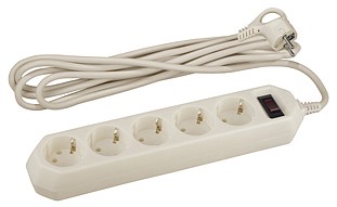 Удлинитель с выключателем  USF-5es-5m-I