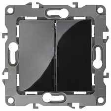 Переключатель двухклавишный без рамки Эра 12 12-1104-06