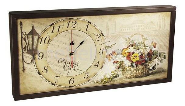 

Настенные часы (60х30 см) 3060-5, Бежевый;коричневый