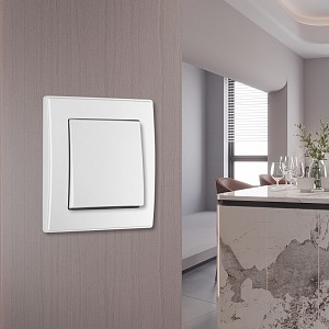 Выключатель одноклавишный SET06-1 SET06-1-30-1 white