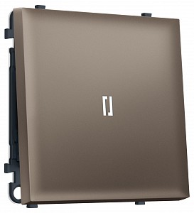 Выключатель проходной одноклавишный с подсветкой без рамки MS MS632035