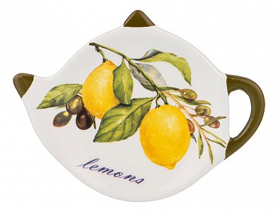 Подставка под чайные пакетики (12x8.5x1.5 см) Лемон три 358-1596