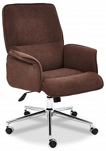 Кресло офисное York, коричневый, флок
