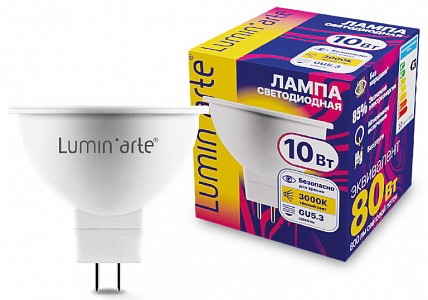 Лампа светодиодная [LED] Luminarte GU5.3 10W 3000K