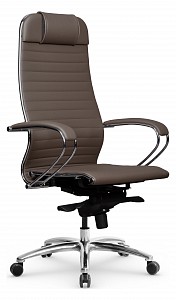 Кресло офисное K-1.04 MPES, светло-коричневый, экокожа