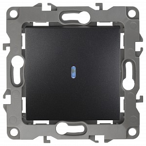 Выключатель одноклавишный с подсветкой без рамки Эра 12 12-1102-05 Выключатель одноклавишный с подсветкой без рамки Эра 12 12-1102-05