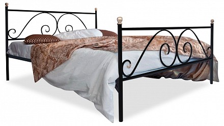 Полутораспальная кровать Анталия  черный  