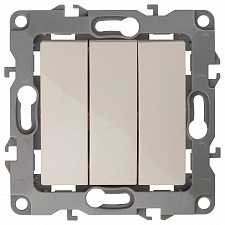 Выключатель трехклавишный без рамки Эра 12 12-1107-02