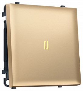 Выключатель одноклавишный с подсветкой без рамки MS MS882010