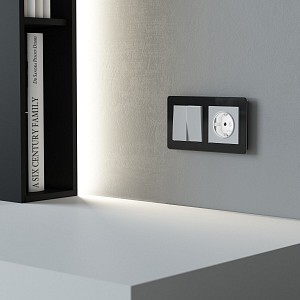 Розетка с заземлением с подсветкой, без рамки DBQ29 W1171461