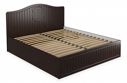Кровать двуспальная Монблан с подъемным механизмом   орех шоколадный