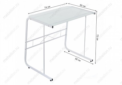 Стол компьютерный маленький стеклянный