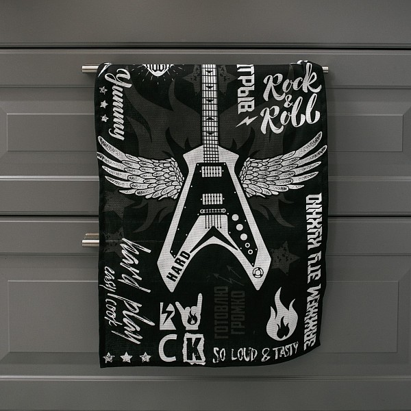 

Полотенце для кухни Les't rock, Черный, Les't rock