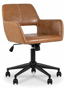 Кресло офисное Филиус, коричневый, экокожа
