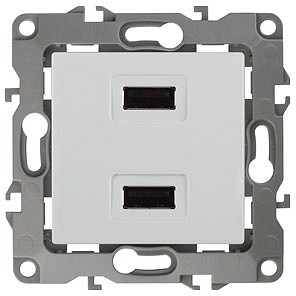Розетка USB, без рамки Эра 12 12-4110-01