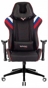 Геймерское кресло Viking 4 Aero, белый, красный, синий, черный, текстиль, экокожа