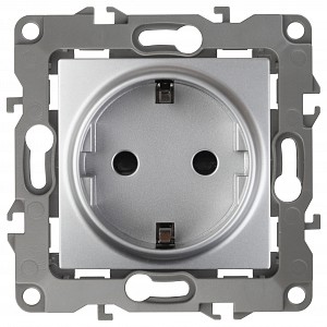 Розетка с заземлением, без рамки Эра 12 12-2101-03 Розетка с заземлением, без рамки Эра 12 12-2101-03