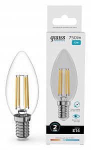 Лампа светодиодная [LED] Gauss E14 12W 4100K