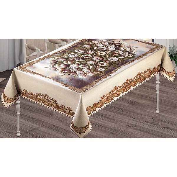 

Скатерть (160х220 см) Tulip Lux, Бежевый, (160х220 см) Tulip Lux