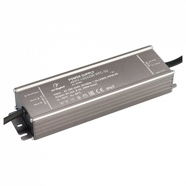 

Блок питания 24В 200Вт ARPV-LG24200-PFC-S2 (24V, 8.3A, 200W), 24В 200Вт ARPV-LG24200-PFC-S2 (24V, 8.3A, 200W)