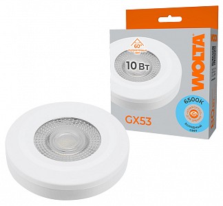 Лампа светодиодная [LED] Wolta GX53 10W 6500K