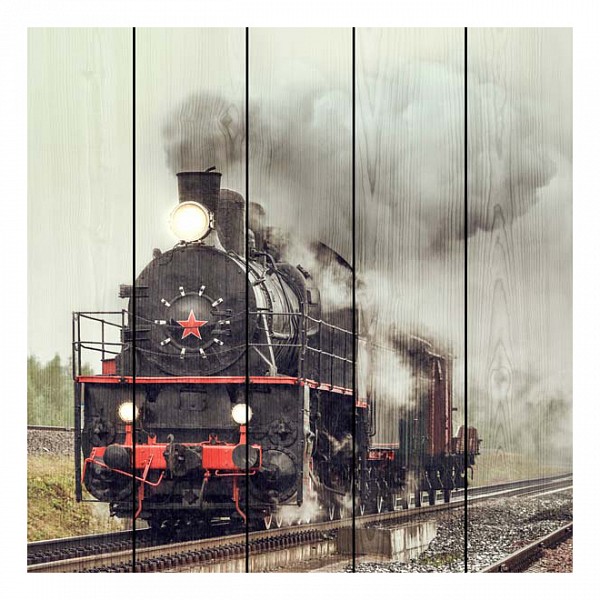 

Картина (90х90 см) Паровоз DE-104-112, (90х90 см) Паровоз DE-104-112, Бежевый