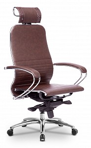Кресло K-2.04, темно-бордовый, кожа искусственная NewLeather