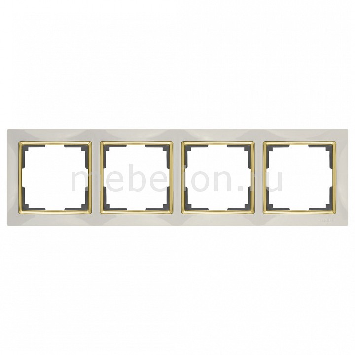 

Рамка на 4 поста Snabb WL03-Frame-04-ivory-GD, Snabb WL03-Frame-04-ivory-GD