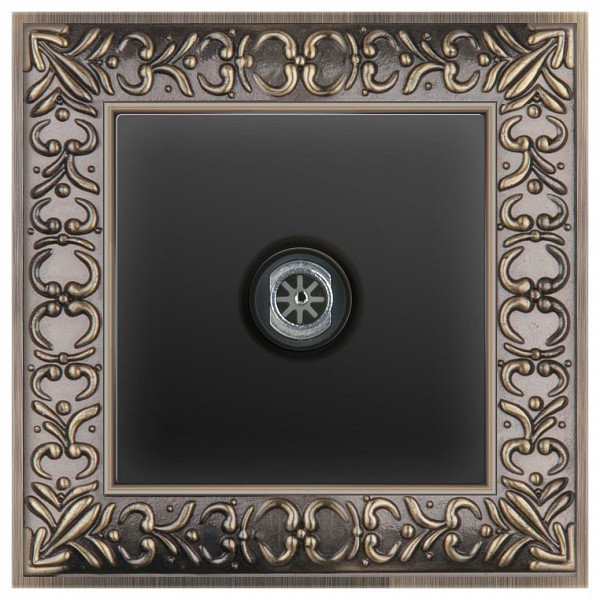 

ТВ-розетки проходные Antik (Черный матовый) WL08-SW-3G+WL08-TV-2W, Antik (Черный матовый) WL08-SW-3G+WL08-TV-2W
