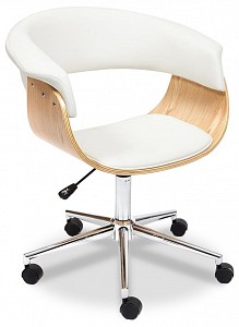 Кресло компьютерное 21508Кресло офисное , белый, кожа искусственная