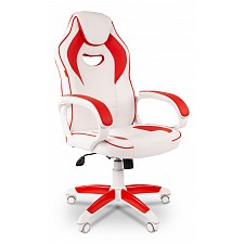 Кресло игровое Chairman Game 16 белый/красный